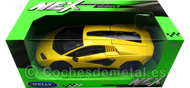 2022 Lamborghini Countach LPI 800-4 Amarillo 1:24 Welly 24114