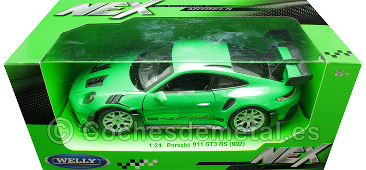 2023 Porsche 911 (992) GT3 RS Verde 1:24 Welly 24122