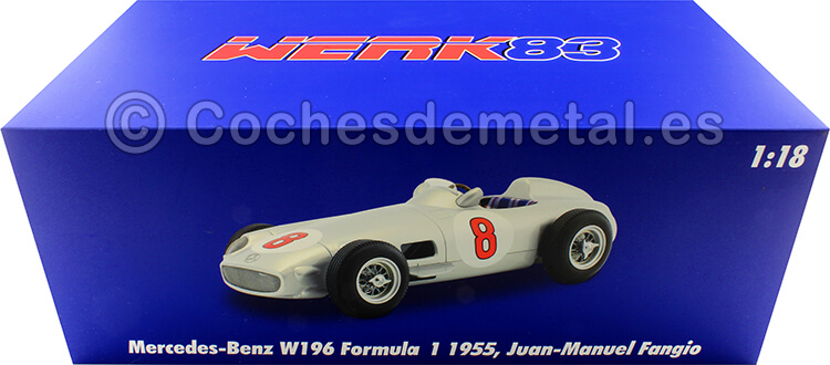 1955 Mercedes-Benz W196 Nº8 Juan Manuel Fangio Campeón Mundial F1 1:18 Werk83 W1801803