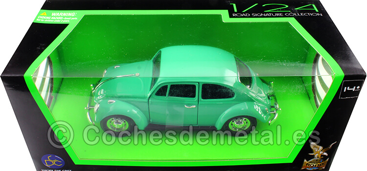 1967 Volkswagen Beetle VW Escarabajo Verde 124 Lucky Diecast 24202