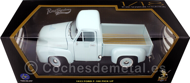 1953 Ford F-100 Pickup Verde Claro 1:18 Lucky Diecast 92148